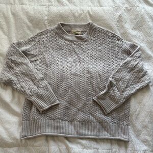 NWOT: light blue/ gray knit sweater